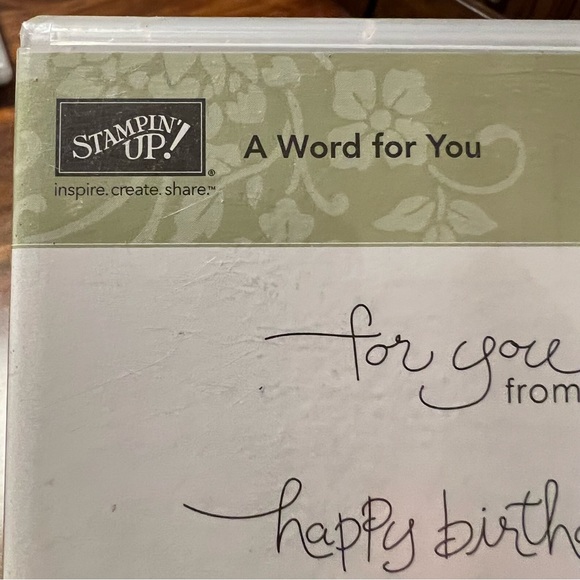 Stampin Up! A Word for You set of 6 clear mount stamp set - Picture 5 of 5